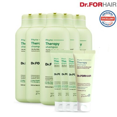 Dr.FORHAIR Phyto Therapy Shampoo 500ml x 5ea + 70ml x 4ea SET K-Beauty