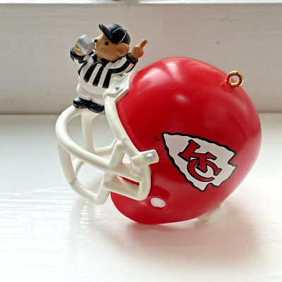 Kansas City Chiefs Helmet, 1998 Hallmark Keepsake Ornament, Referee on Helmet