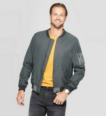 charcoal bomber jacket