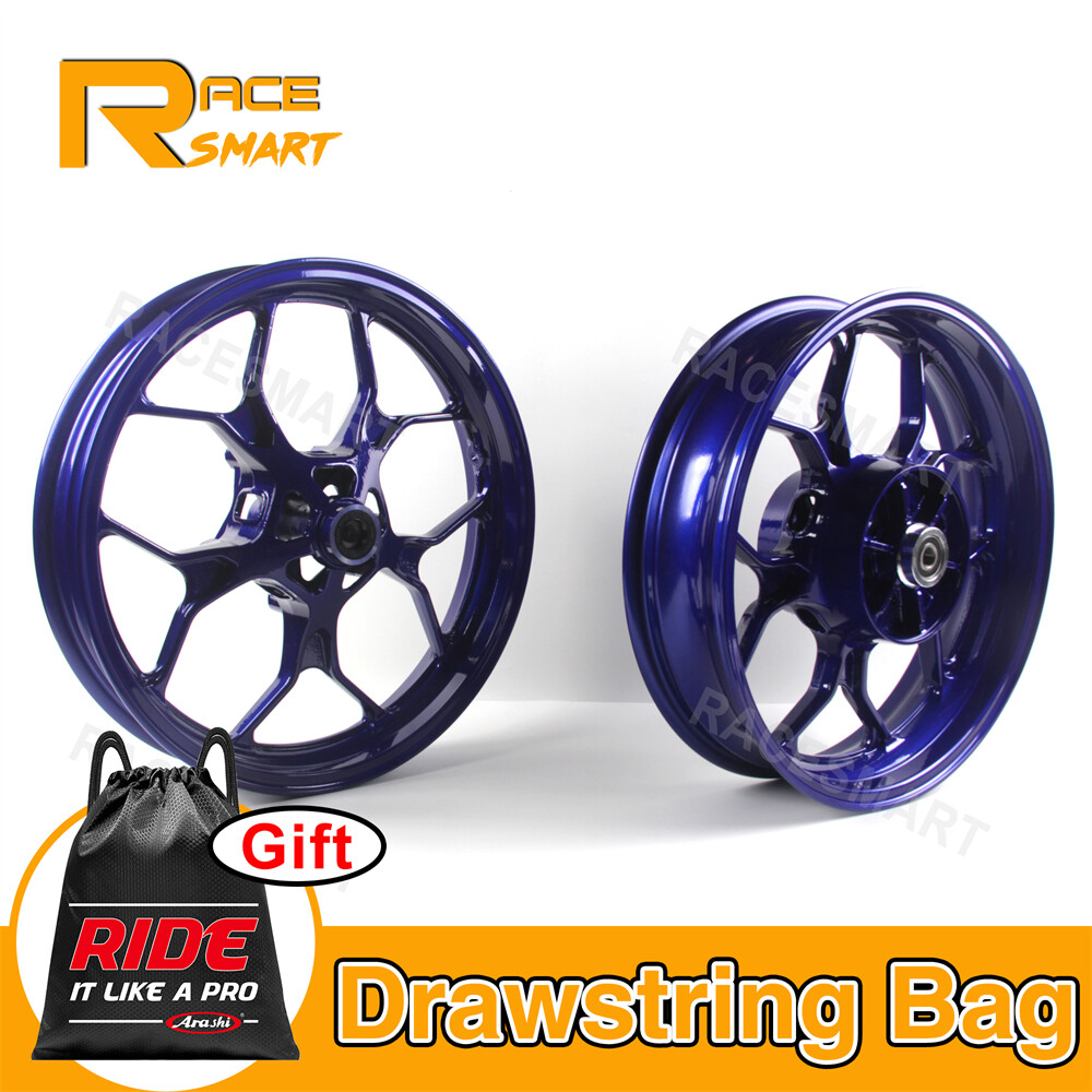 Blue Front Rear Wheels Rims For Yamaha YZF R3 MT-03 2015