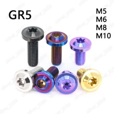 GR5 Titanium PVD Color Torx Soket Flying Saucer Head Screws M5 M6 M8 M10