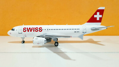 A319-112 Swiss International Reg: Hb-Ipv W / Ständer - Jfox JF-A319-012 1/200 -