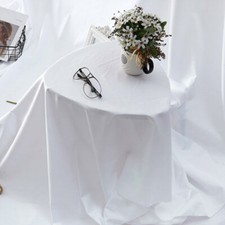 Weiße Stoffbahn für Vorhang-Backdrop, Tischdecke DIY Polyester Meterware