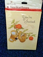 New Vintage 1980's Hallmark Koala Bear You're Invited All Occasion Invitations 