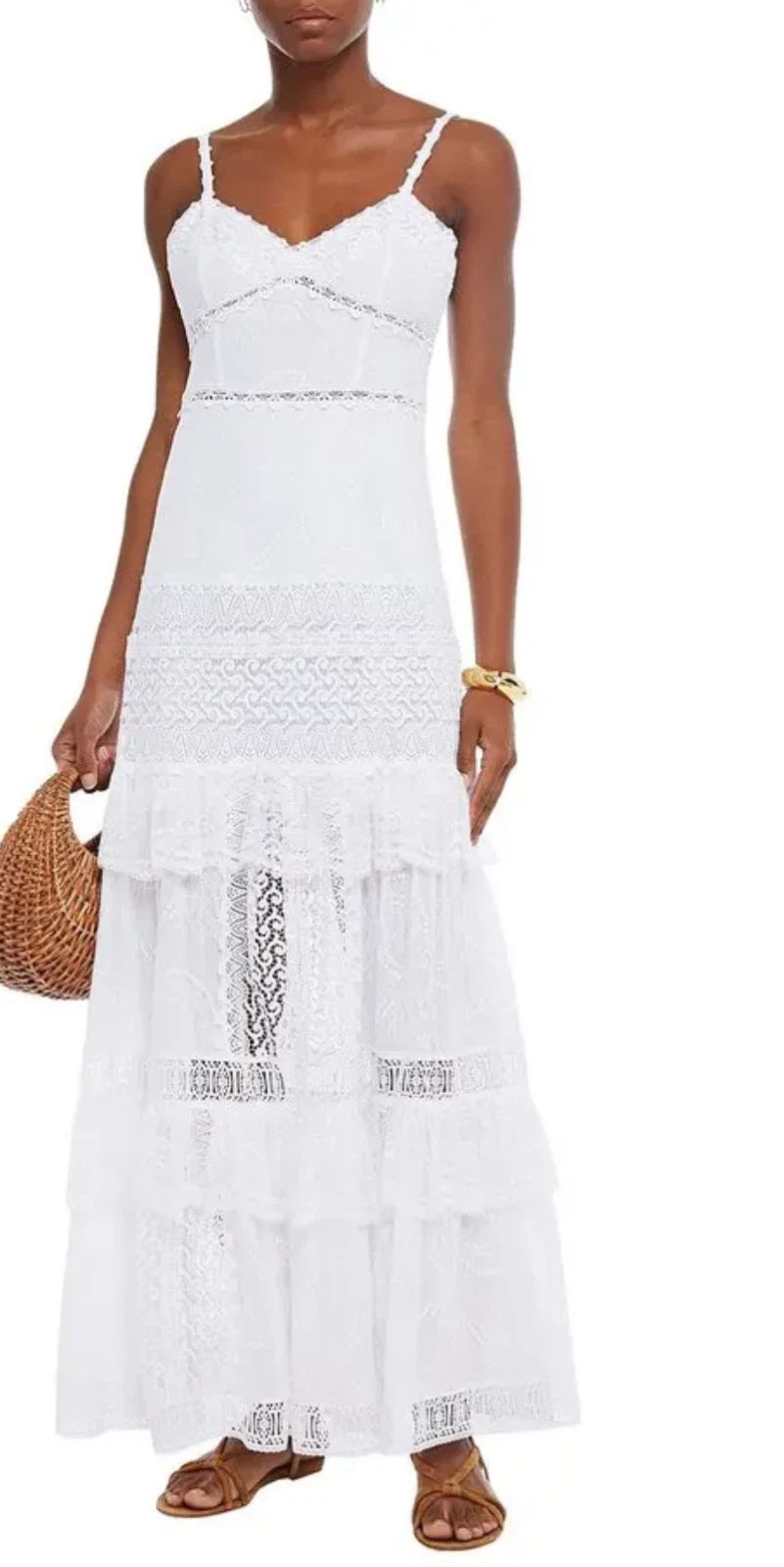 Charo Ruiz Ibiza 'Hilde' luxury lace dress BNWT summer/beach bride Size 12-14
