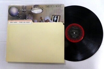 THREE DOG NIGHT Hard Labor LP  w/Folder intact VG++ vinyl 1970s pop rock   a5162