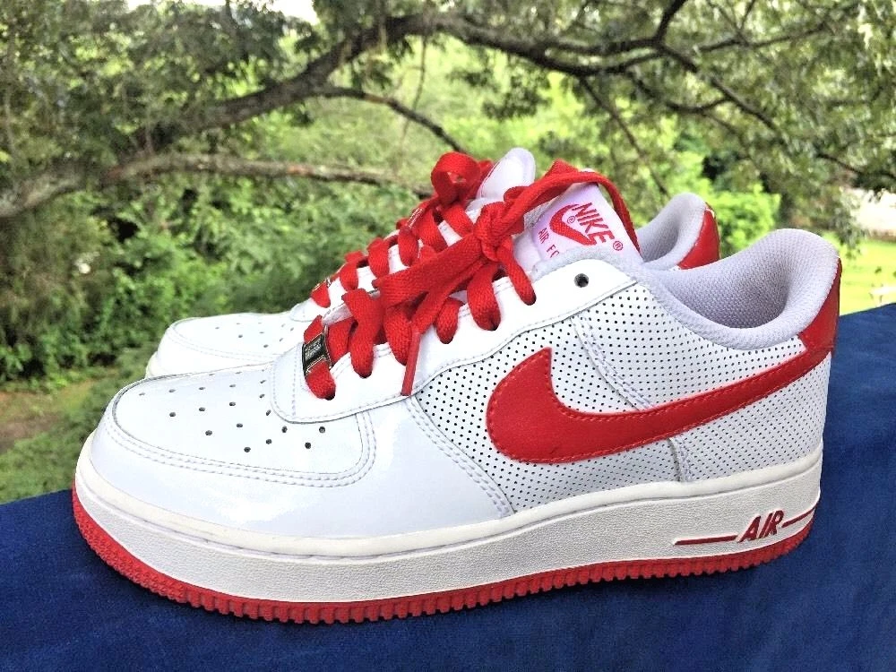 demostración Dos grados pago NIKE AIR FORCE 1 Sport Red Vintage Nearly New Basketball Girls Boys Shoes  Sz 6 Y | eBay