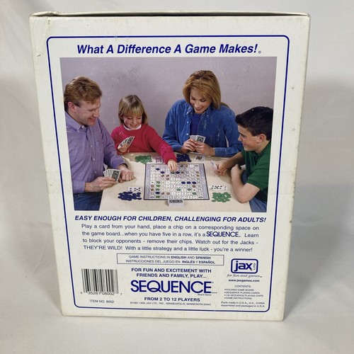 Vintage Sequence Board Game Card Game 1995 Strategy Game Complete See Photos! - Picture 2 of 9
