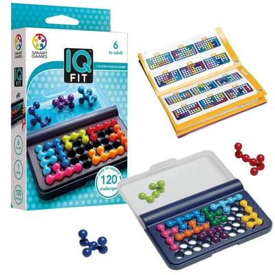 Smart Games - IQ Fit, Puzzle Game with 120 Challenges, 6+ Years Single