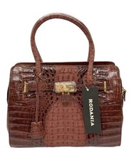 Croco Leather Tote Bag