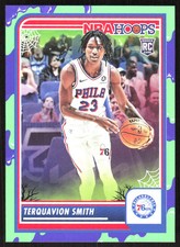 6770F 2023-24 Hoops Haunted Hoops #50 Terquavion Smith Slime