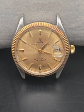 Tudor Prince Oysterdate 34mm Gold Date Dial Mens Watch 7966