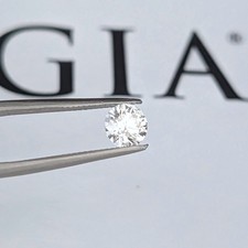 GIA 0.47ct Natural Diamond Round Brilliant Cut H / I1 Excellent Cut Engagement 1063.83 per carat