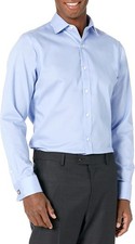 Buttoned Down Men's Tailored Fit French Cuff Dress Shirt 16.5 x 32