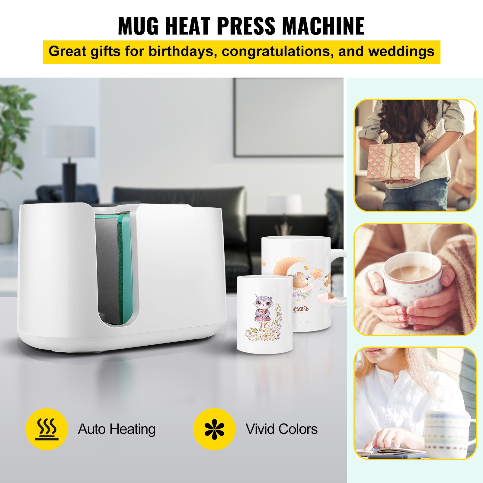 Machine sublimation Uimoso 280W à température constante pour l'impression de mug