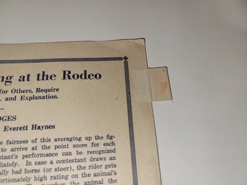 Vintage 1945 Rodeo Program Bochert Field VHTF - Picture 5 of 5