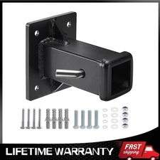 New Hitch Wall Mount, Bolt-On Receiver Tube Adapter, 2 Inch Opening Hitch Plate