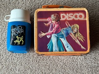 "DISCO" LUNCH BOX with THERMOS 1979