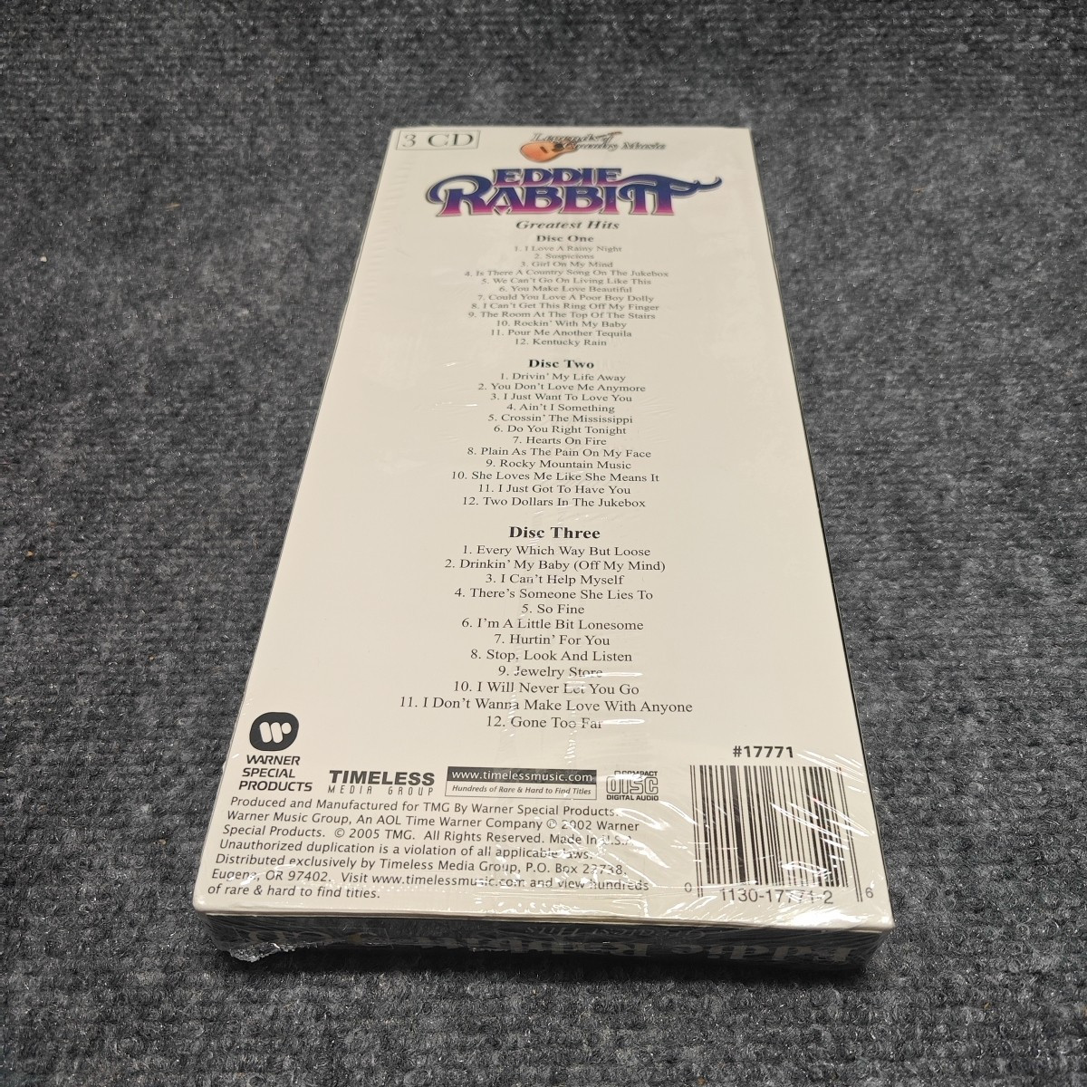 EDDIE RABBIT - Eddie Rabbitt: 36 Hits - 3 CD - Box Set - BRAND NEW