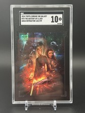 2024 Topps Chrome Star Wars Galaxy - The Destiny of a Jedi Aqua Refractor #70