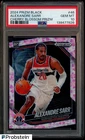 2024 Panini Cherry Blassom Prizm Black #46 Alexandre Sarr RC Rookie /20 PSA 10