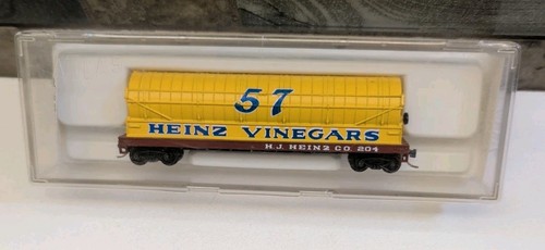 Coche cisterna de madera escala N Atlas 3052 Heinz Vinegars HJ #204 | Zustand: Used