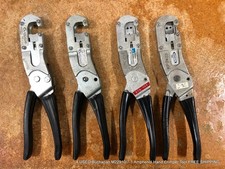 4 herramientas prensadoras manuales con ampenol Buchanan M22910/7-1 usadas ENVÍO GRATUITO