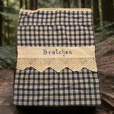 Alter Leinenbeutel Brötchen Handarbeit