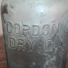 Gordon’s Dry Gin Embossed Green Glass Liquor Bottle Rare Error London "ENCLAND" — photo 6
