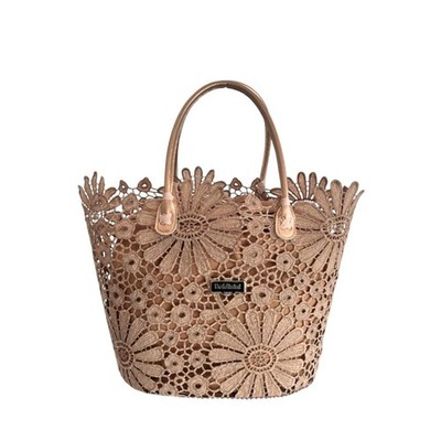 Baldinini Trend Brown PU Women Handbag 100% Authentic