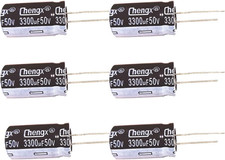 3300Uf 50V 18X36Mm /-20 105 C 6 PCS Aluminum Electrolytic Capacitors,3300 MFD