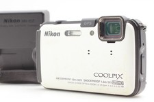  Exc 5 Nikon COOLPIX AW100 16.0MP Waterproof Digital Camera White From JAPAN