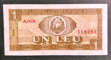 ROMANIA  1966   1 LEU   P-91   GRADE UNC   Free Shipping