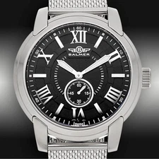 NEW-Balmer Noble W/Stainless Steel W/ Black Dial