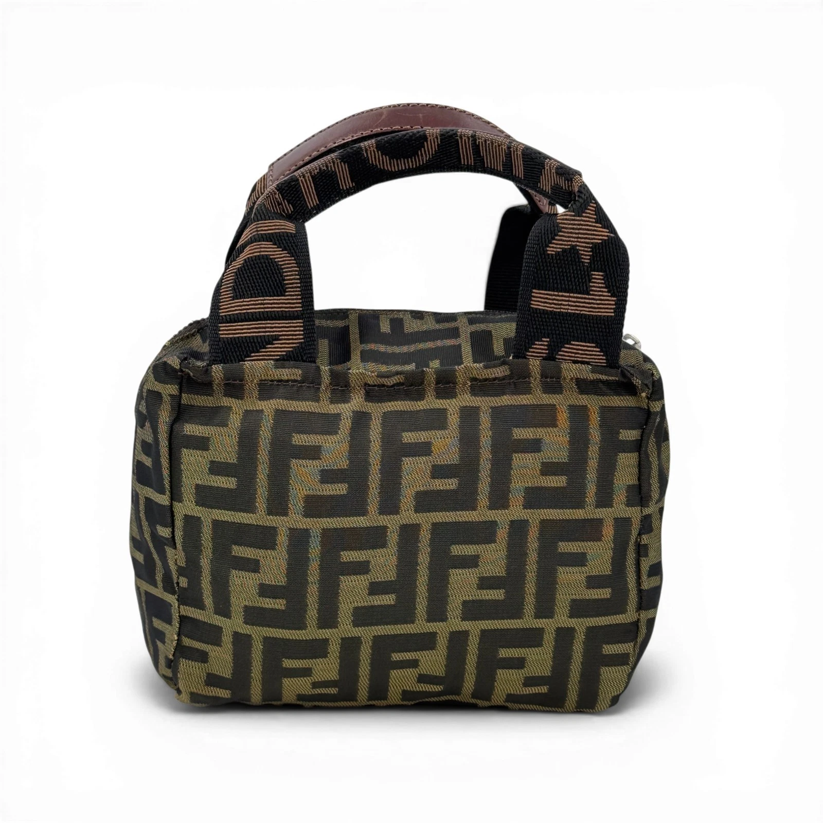 Fendi — Auth FENDI Zucca Nylon Ladies Handbag KC864