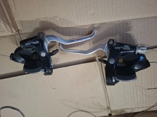 Shimano brake levers with 7 speed shifters spares or repair