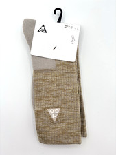 NWT Nike ACG Unisex Everyday Cushioned Crew Socks Size Large Beige/Grey