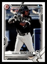 Yolbert Sanchez 2021 1st Bowman Prospects Rookie #BP-40 Chicago White Sox *066E