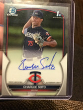 Charlee Soto 2023 Bowman Draft Chrome Prospect Auto #CDA-CS Autograph Rc Twins