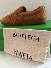 Bottega Veneta Sawyer Intrecciato Caramel suede slip-on sneakers Size EU 40