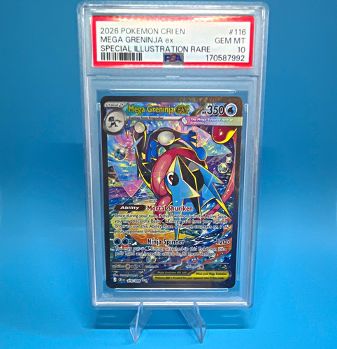 Mega Greninja ex graded PSA 10 for sale on eBay