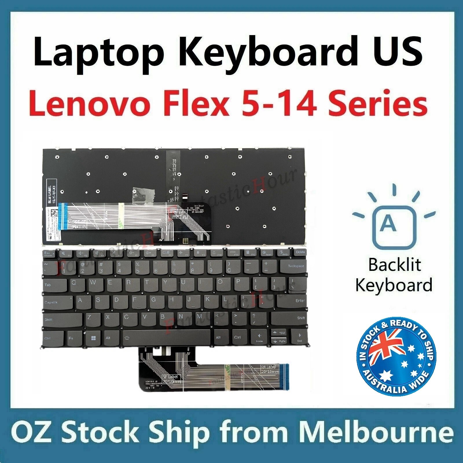 Keyboard For Lenovo IdeaPad Flex 5-14ALC05 5-14ARE05 5-14IIL05 5-14ITL05 Backlit