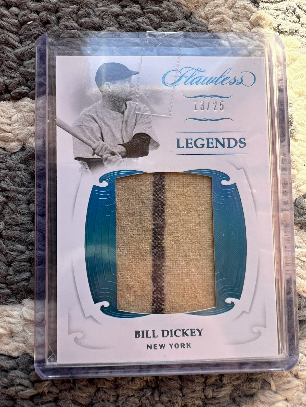 Panini 2019 Flawless Legendary Jumbo Materials Bill Dickey Yankees LJM-BD 13/25