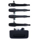 5pc FRONT, REAR, TAILGATE Door Handle Outer Black for Ford Ranger PJ PK & BT50
