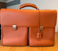 Ferrari F430 Borsa Proprietario Pelle Logo Goffrato Chiusura Chiave Cammello Business Schedoni