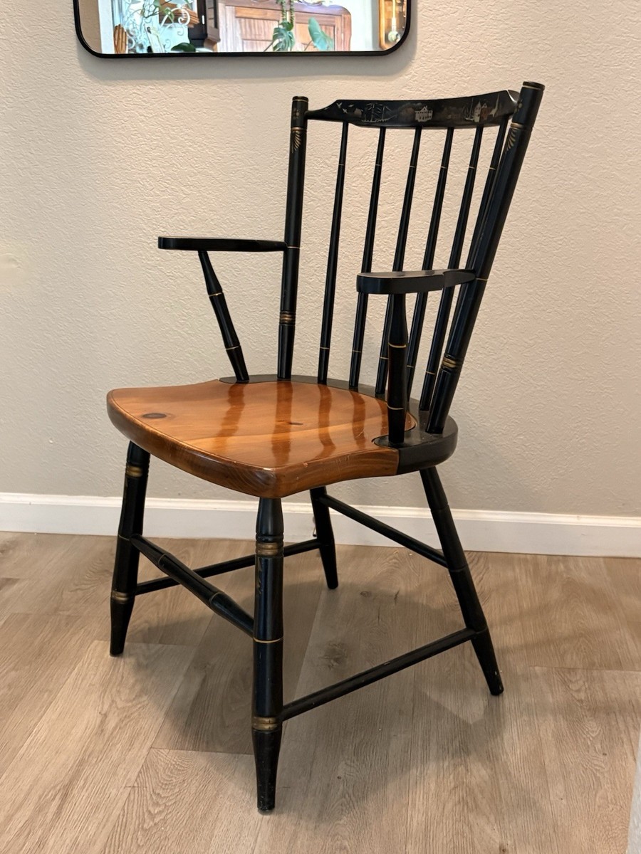 みちこは Windsor arm chair Authentic Hitchcock Chair Co. Windsor Arm Chair Mystic