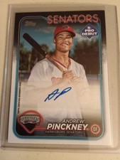 2024 Topps Pro Debut Andrew Pinckney AUTOGRAPH #PD-117 Rookie Baseball Card