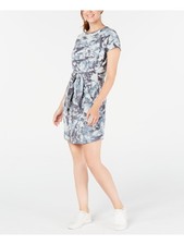 IDEOLOGY Womens Shirt Dress Short Short Sleeve Crew Neck