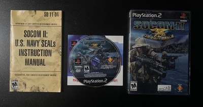 SOCOM II: U.S. Navy SEALs (Sony PlayStation 2, 2003) Complete