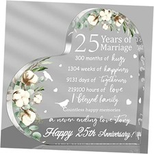 Wedding Gift for Her Years of Marriage Gift Happy Anniversary 25th Style
